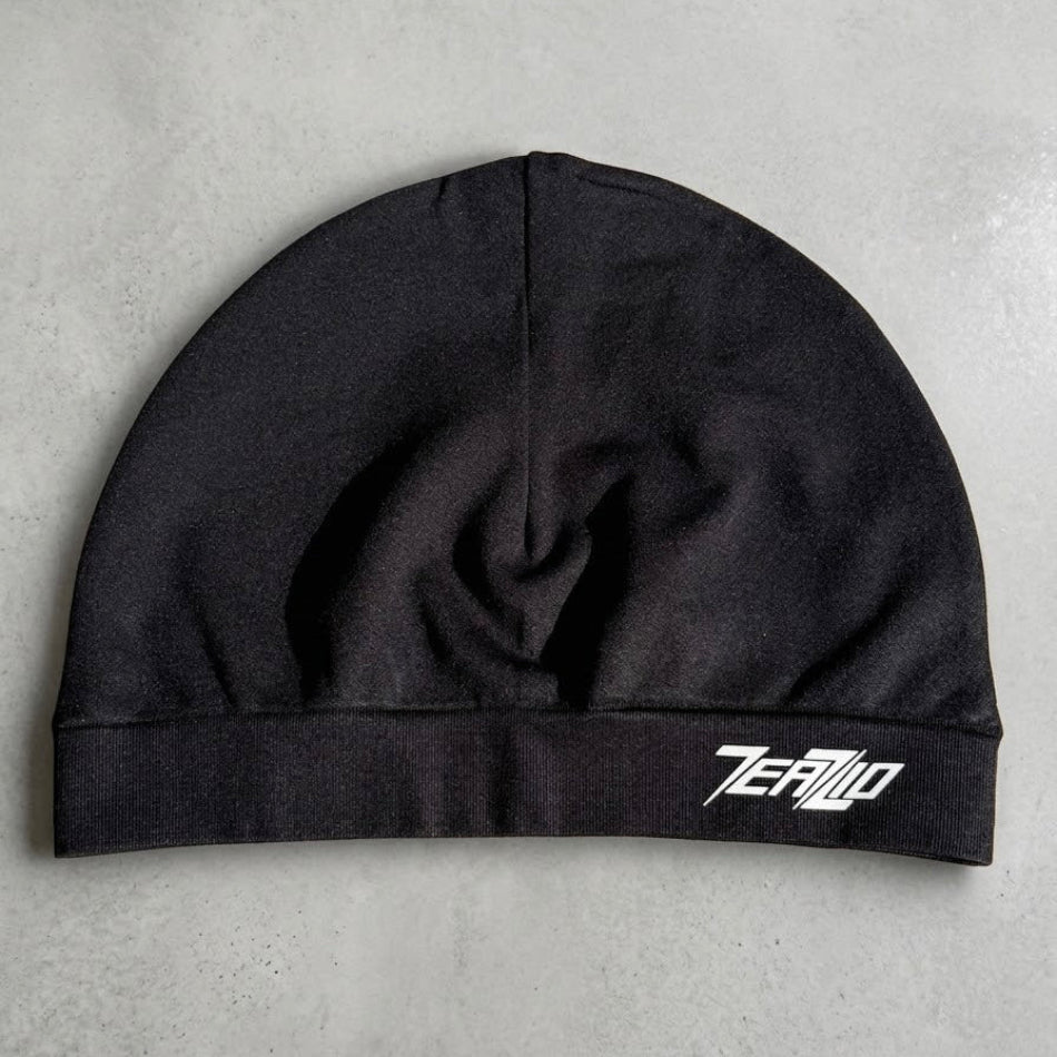 7EAZIO LOGO SKULL CAP BLACK